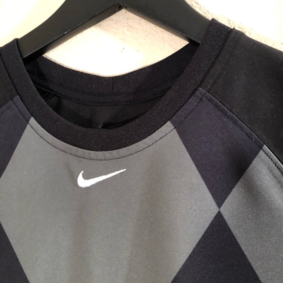 DONATED  Nike Team Dri-Fit Harlequin Pattern Athletic Shirt - Picture 4 of 13